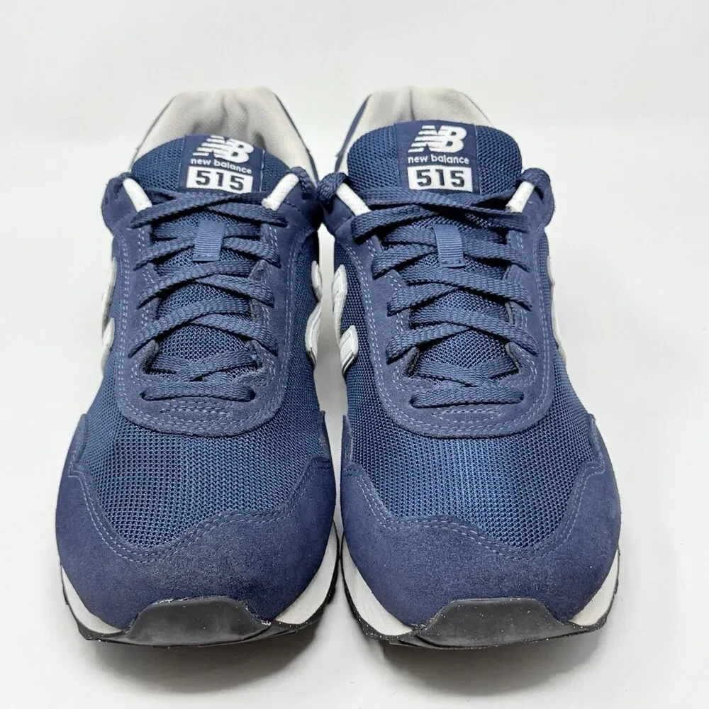 New Balance 515 Sneakers Mens 11.5 4E Wide Blue White Suede Mesh Running Shoes